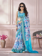 India Silk Blue Fancy Fabric offers a luxurious blend of texture and color, perfect for adding elegance